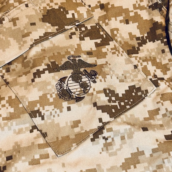 USMC Marine Perimeter Insect Guard Blouse Shirt Marpat Camo Medium/Regular New - Picture 6 of 11